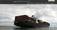 Desktop Screenshot of jaguarsteelandcoal.com